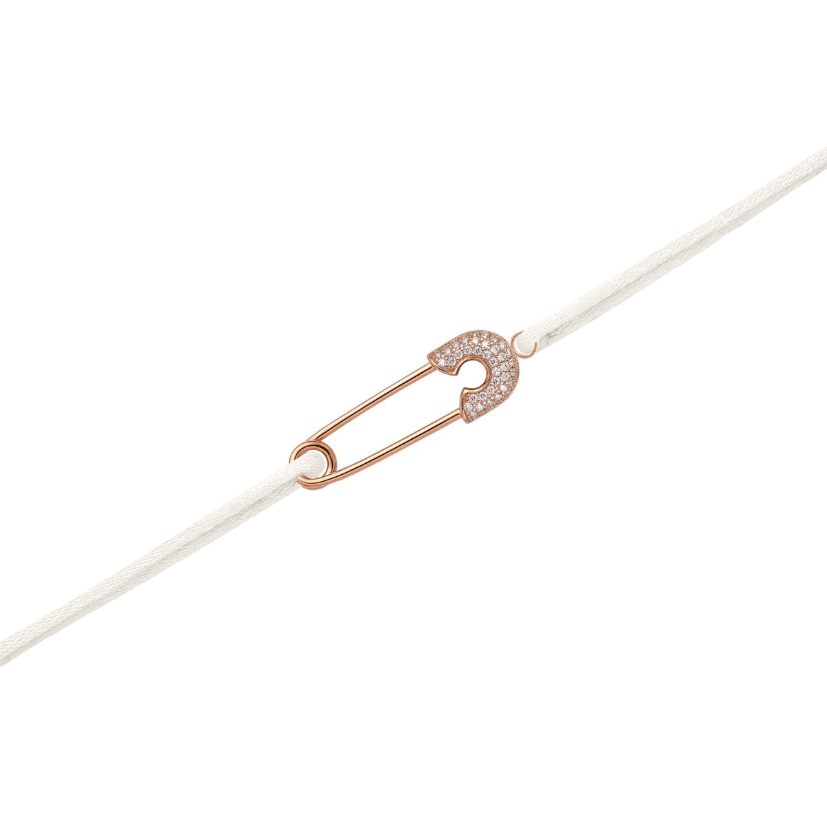 Celestial Thread Bracelet - Rose Gold / White