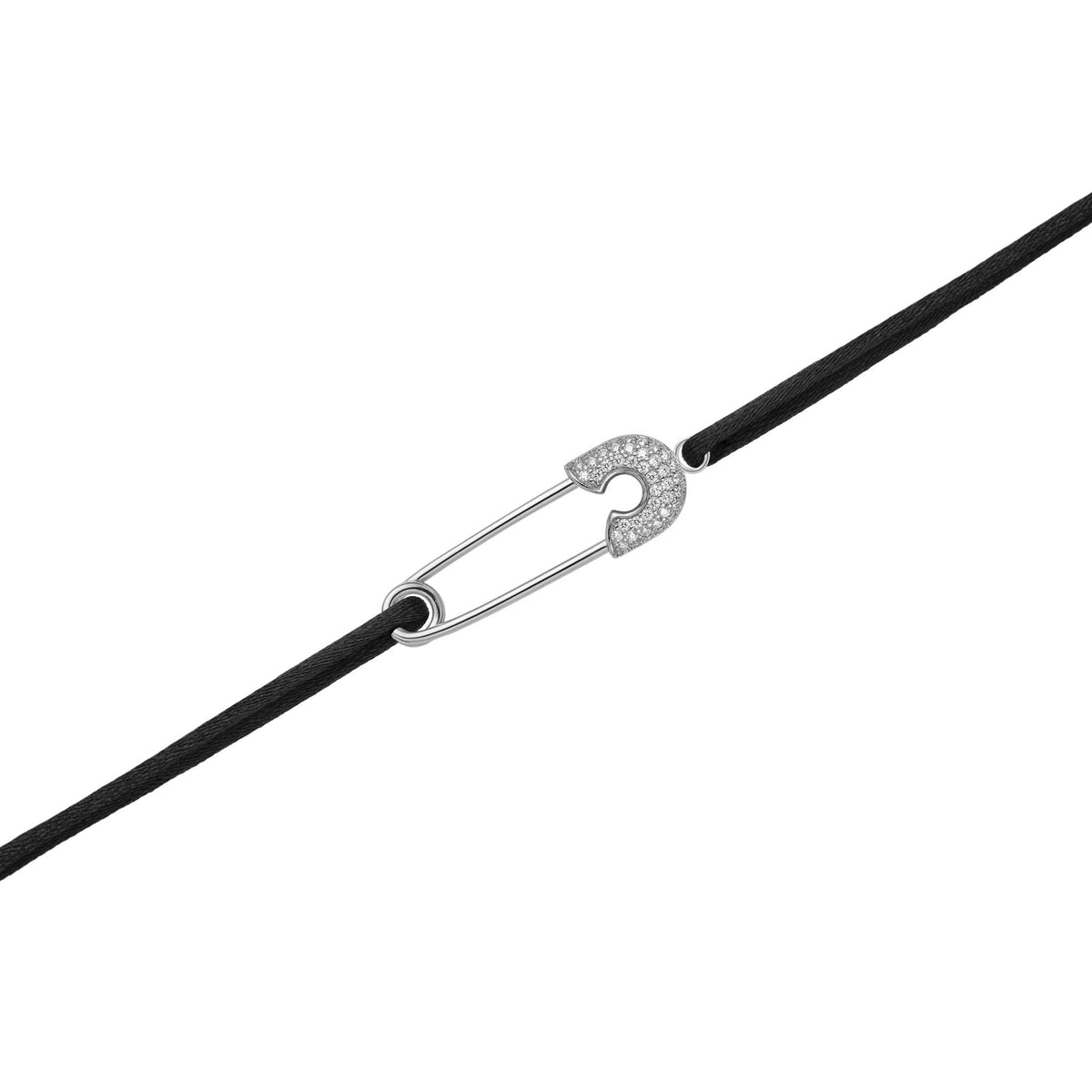 Celestial Thread Bracelet - Rhodium / Black