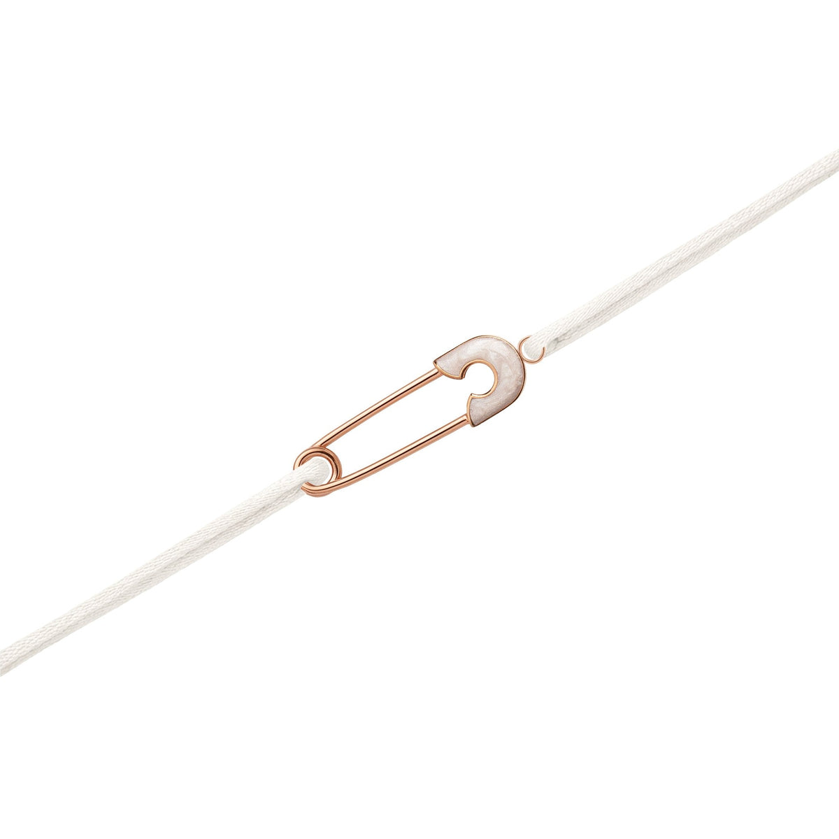 Eternal Thread Bracelet - Rose Gold / White