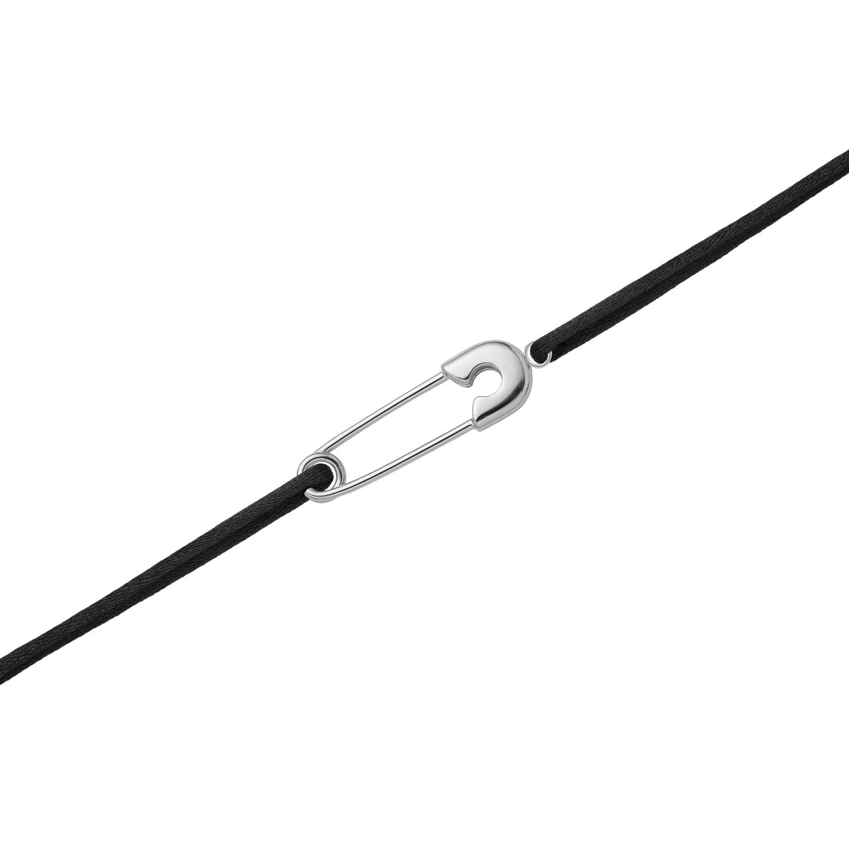 Legacy Thread Bracelet - Rhodium / Black