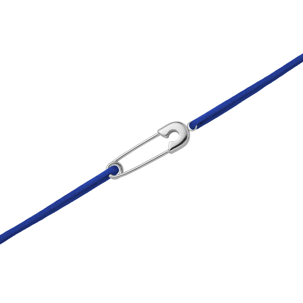 Legacy Thread Bracelet - Rhodium / Blue