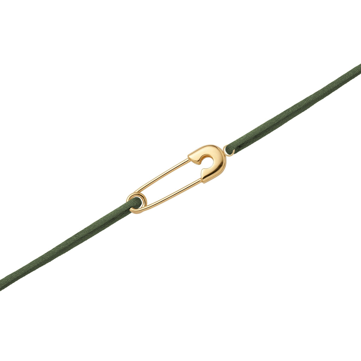 Legacy Thread Bracelet - Yellow Gold / Military Green