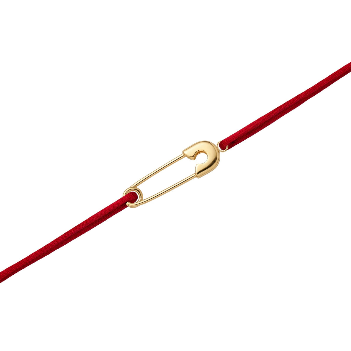 Legacy Thread Bracelet - Yellow Gold / Red